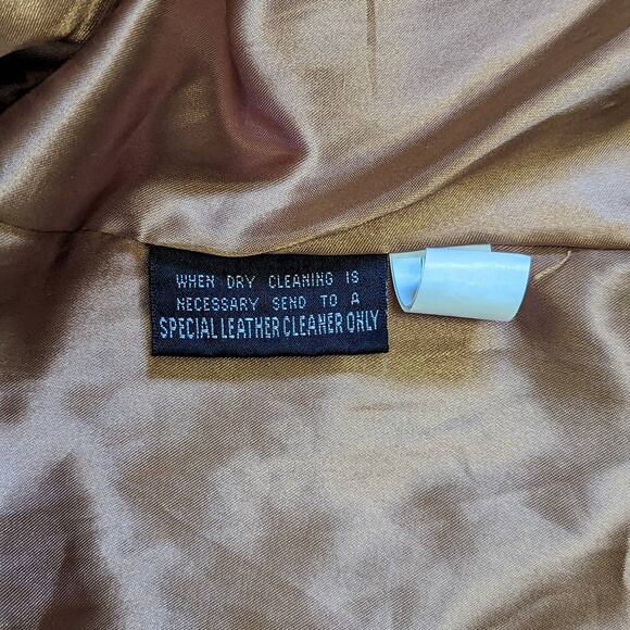 Wilsons Leather Button Down Jacket Tan Brown Blazer Western ClassicCore Medium - Picture 4 of 6